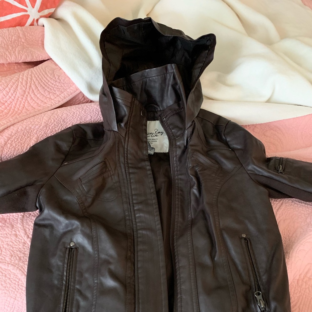 Brown Leather American Rag Jacket size M